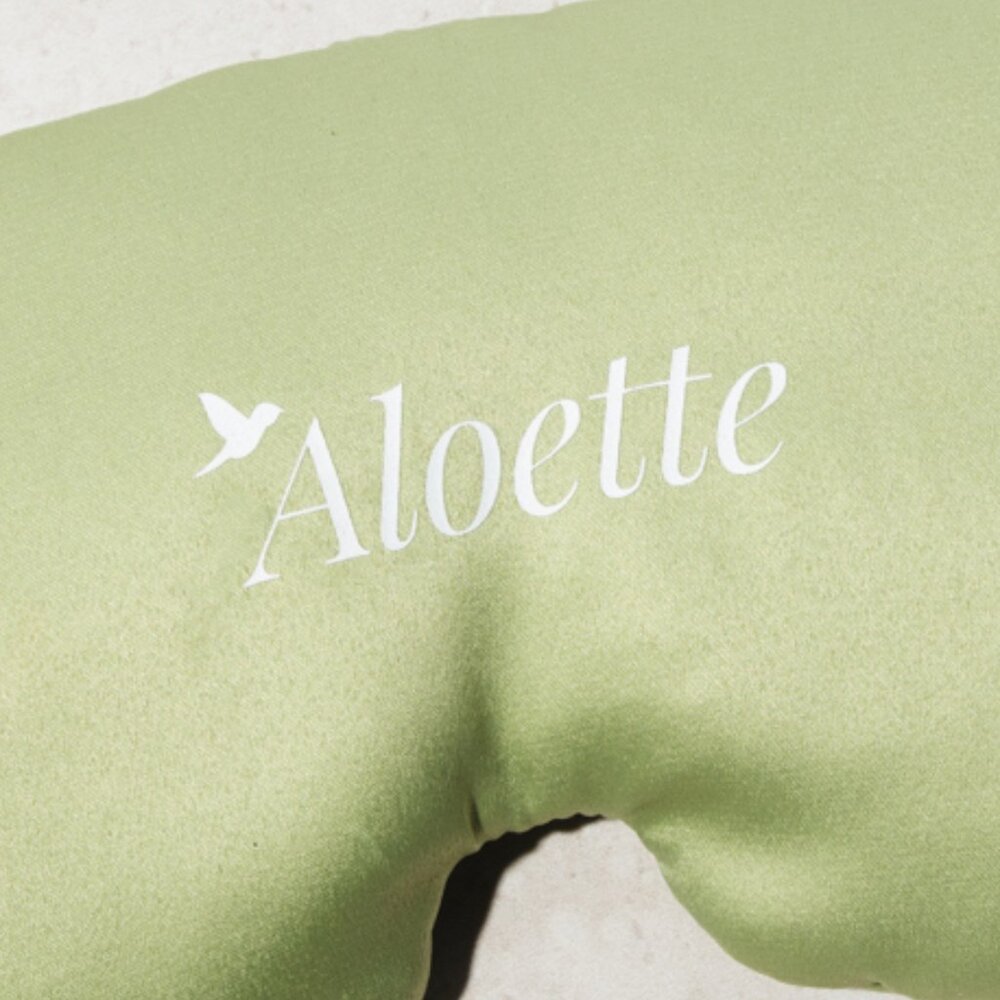 Aloette Weighted Eye Mask 100% satin polyester outer cover with 100% cotton line - Picture 4 of 4